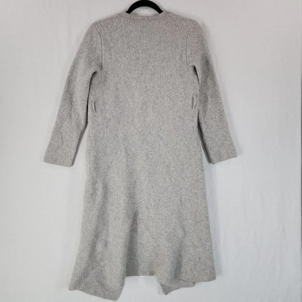 Brock Collection Longline Cardigan Wool Cashmere Size XS Made In Italy Ribbed_2